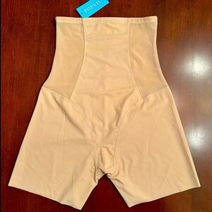 Brand New Popvil Beige Tummy Control Shapewear High-Waisted Sculpting Shorts